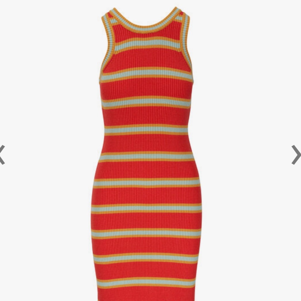 Mother RMS red and mint stripe dress